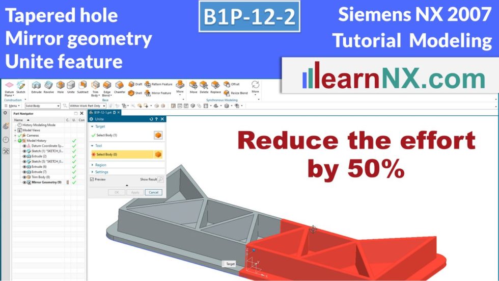 Profile, Slot and Points in the Sketch | Siemens NX Tutorial